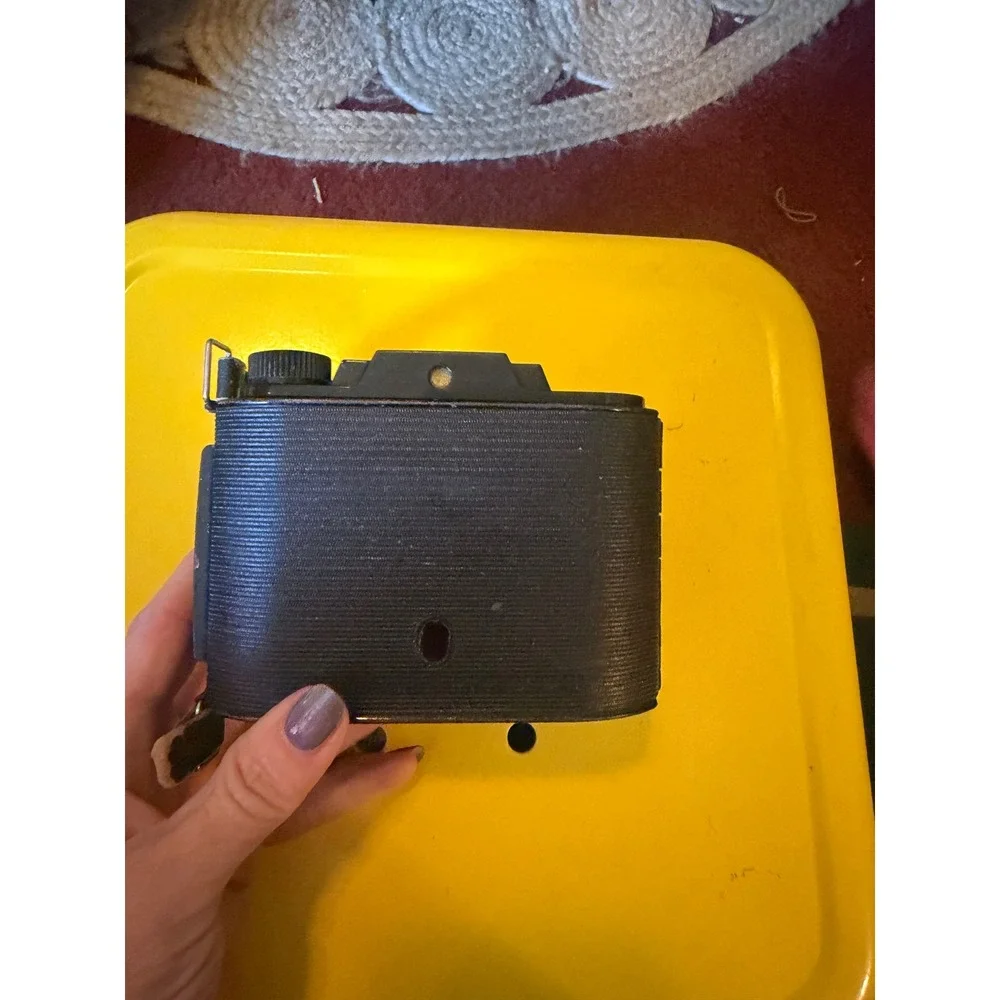 Vintage Ansco Clipper Folding Camera Black Art Deco 616 Film Retro Photography